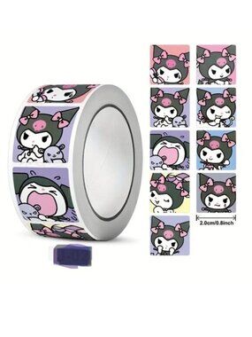 Kuromi Stickers Hello Kitty Sanrio Square Emoji School Kids Emo Scene laptop NEW